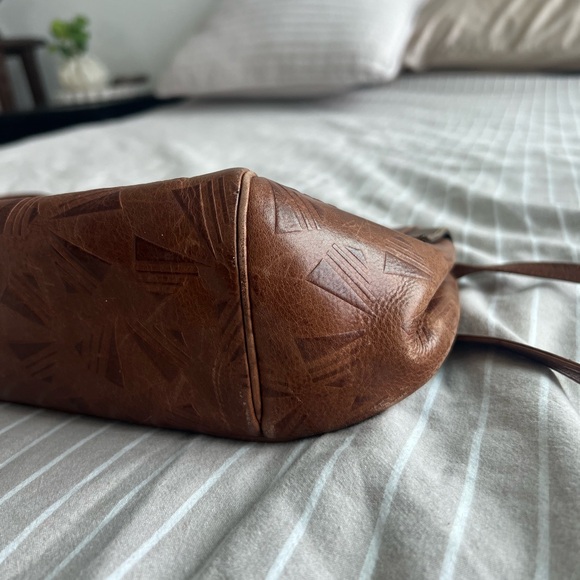 Sharif Vintage Brown Genuine Leather Crossbody Bag - Picture 9 of 9